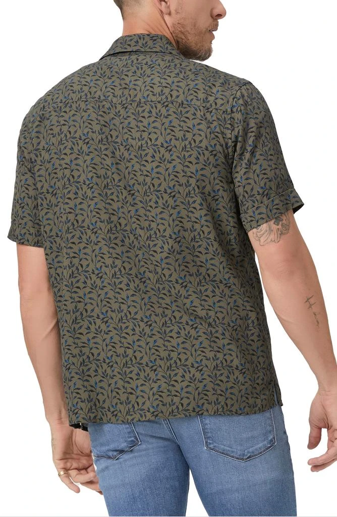 Paige Landon Leaf Print Camp Shirt 2