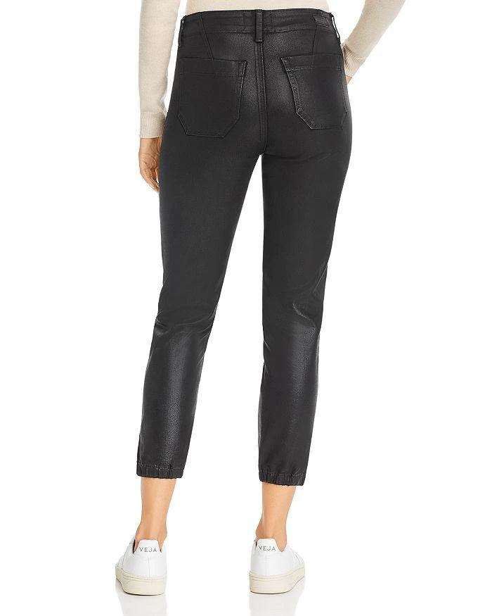 Paige Mayslie Cropped Coated Jogger Pants 2