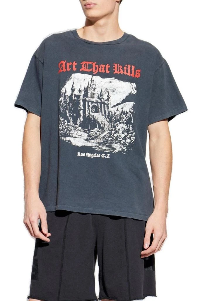 Gallery Dept Faded Black Graphic Print T-Shirt 2