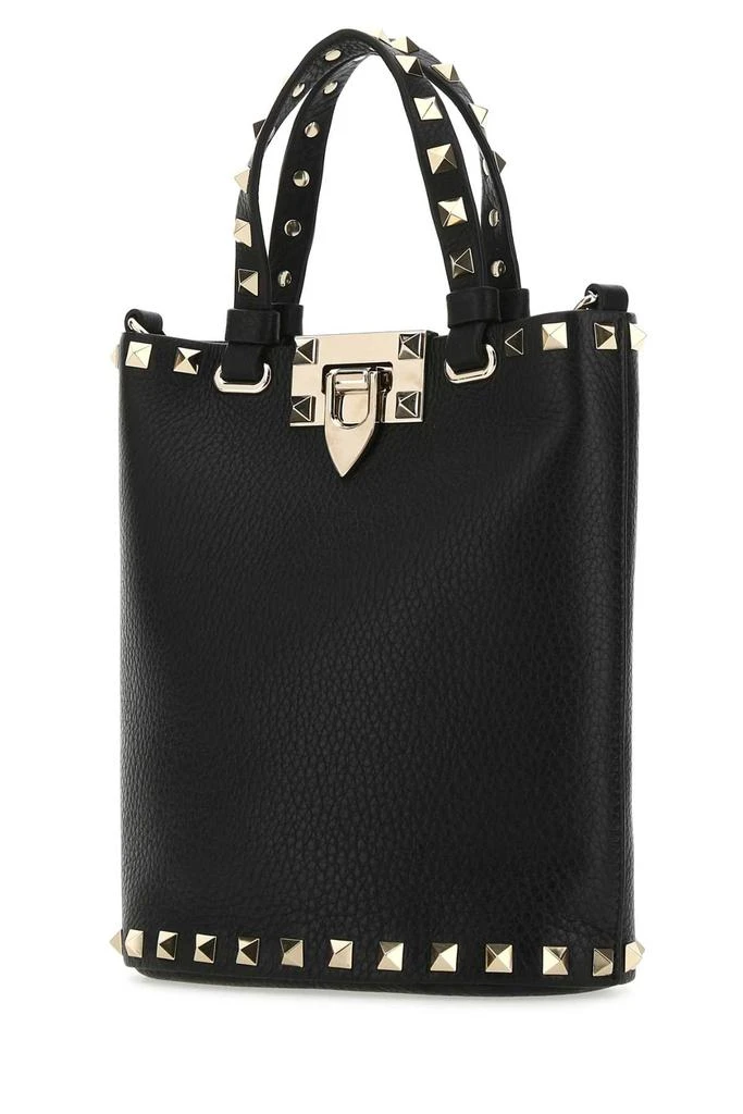 Valentino Black Leather Rockstud Handbag 2