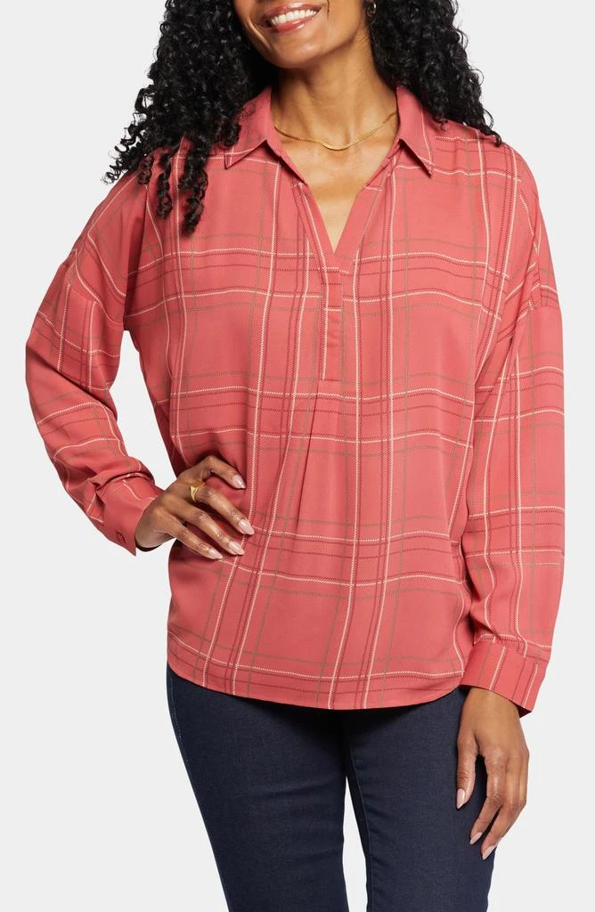 NYDJ Becky Long Sleeve Popover Shirt 1