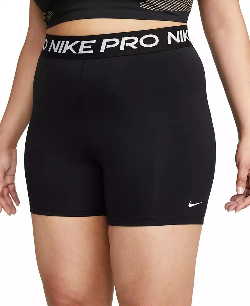 NIKE Plus Size Active Pro-365 Dri-FIT Elastic Logo Shorts 1