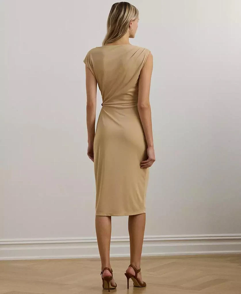 Ralph Lauren Women's Buckle-Trim Jersey Boatneck Dress 2