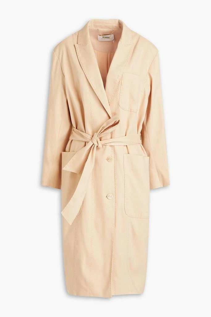 Zimmermann Belted linen-blend twill coat 1