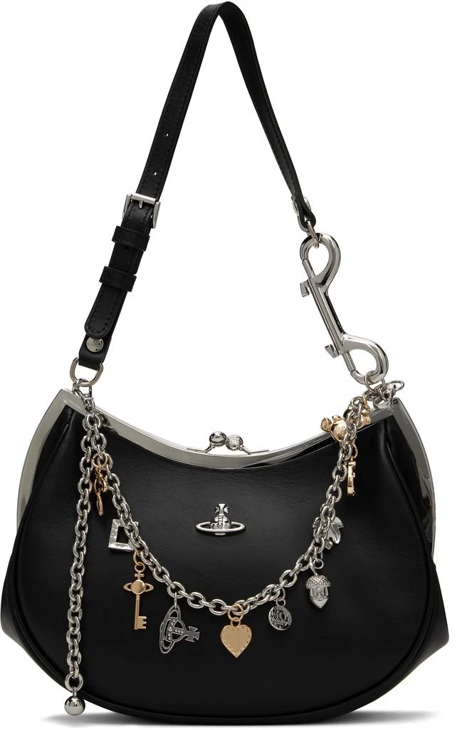 Vivienne Westwood Black Charm Frame Bag 1