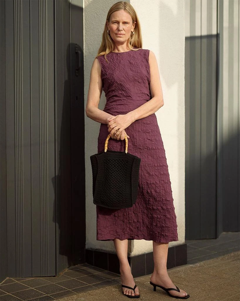 Whistles Lori Textured Midi Dress 6