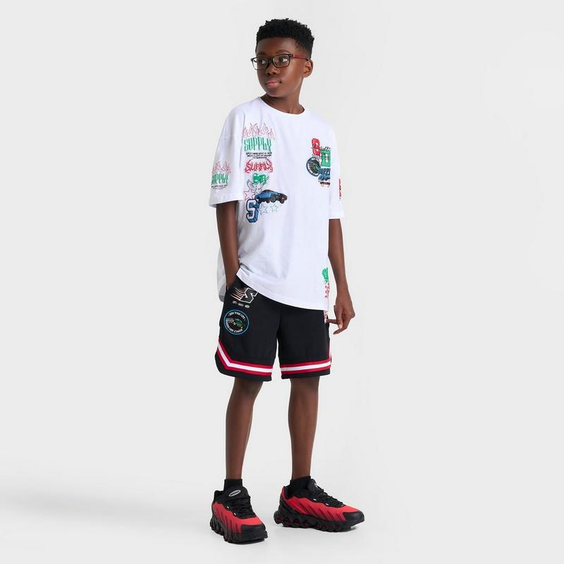 SUPPLY & DEMAND Kids' Supply & Demand Patch Mesh Shorts