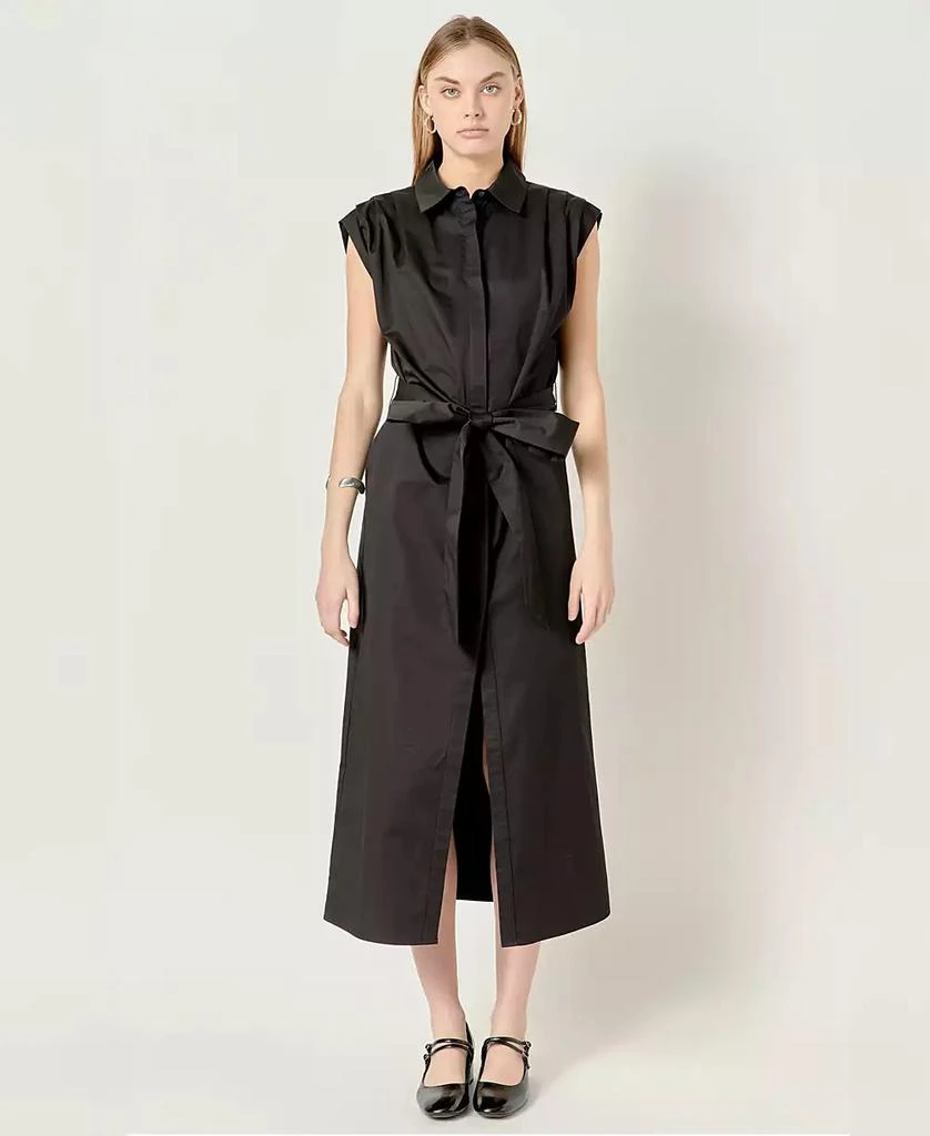 English Factory Women's Cotton Collared Button Dress 1