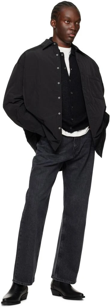 Our Legacy Black Evening Polo Cardigan 4