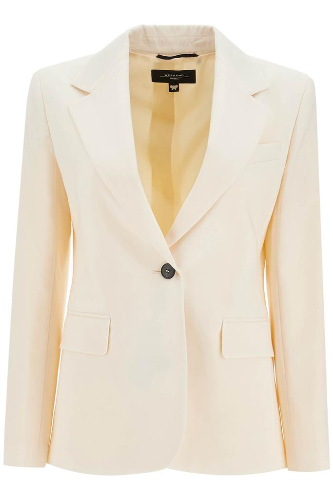 Weekend Max Mara single-breasted lamine