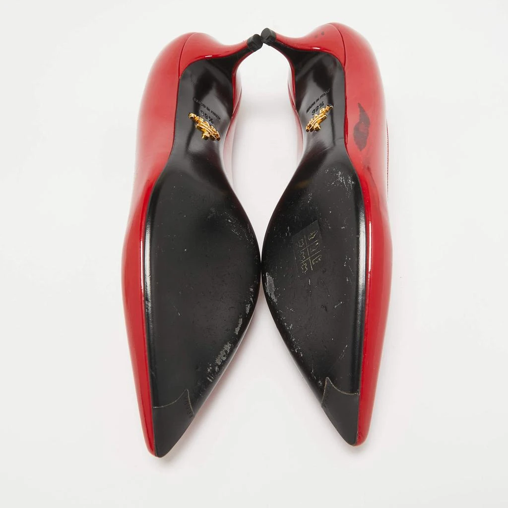 Prada Prada Red Patent Leather Pointed Toe Pumps Size 39.5 7