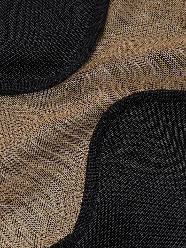 Galvan Siren Mesh-Panel Maxi Dress 7