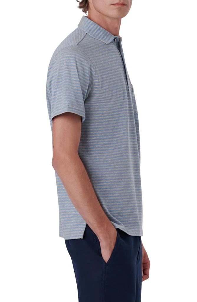 BUGATCHI Stripe Short Sleeve Cotton Polo 3