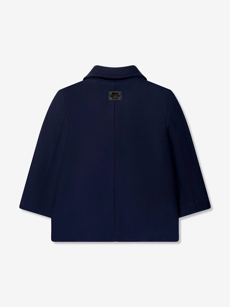 Dolce & Gabbana Dolce & Gabbana Boys Pea Coat in Navy 2