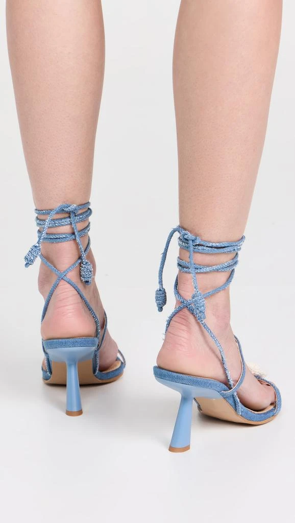 Alohas Kendra Bloom Denim Blue Denim Sandals 4