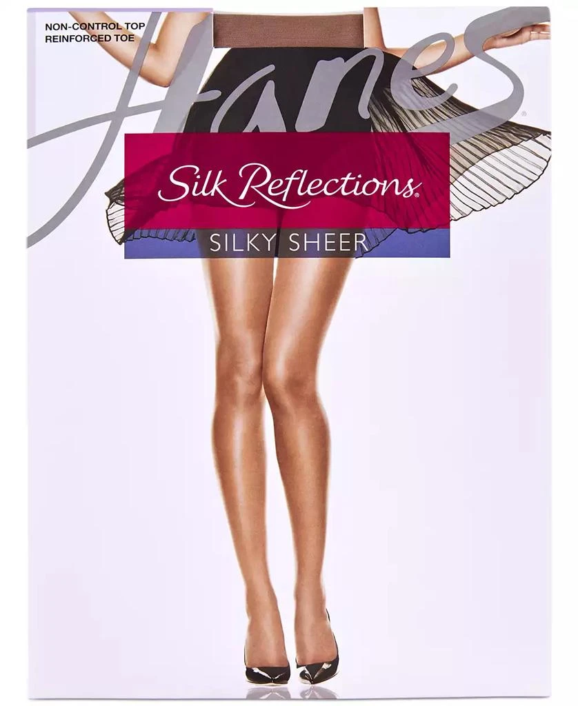 Hanes Hanes Silk Reflections Reinforced Toe Silky Sheer Pantyhose 2