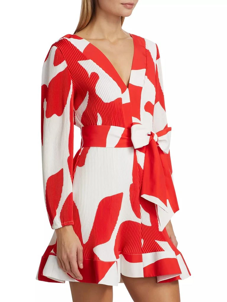 Milly Liv Grand Foliage Rib-Knit Dress 4