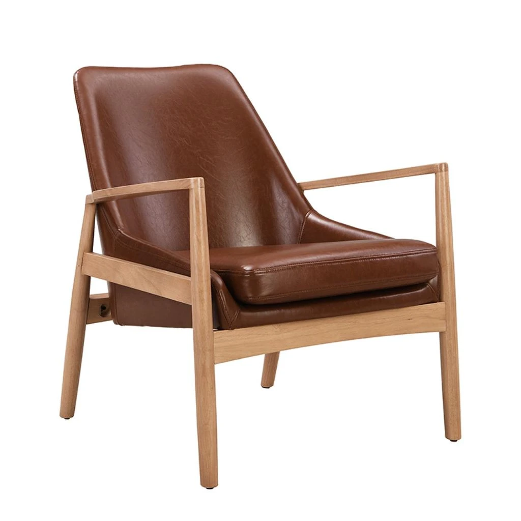 Streamdale Furniture Streamdale Leather Mid-Century Modern Armchair 3