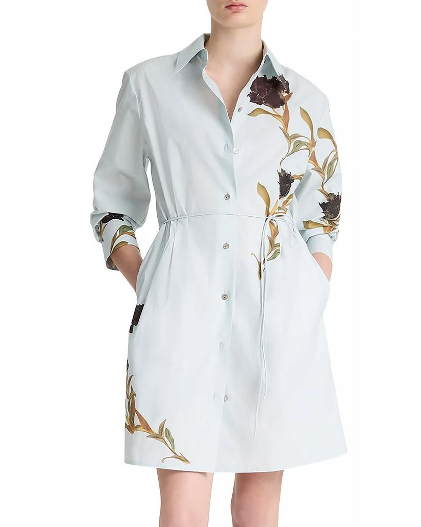 Vince Placed Iris Cotton Shirt Dress 1