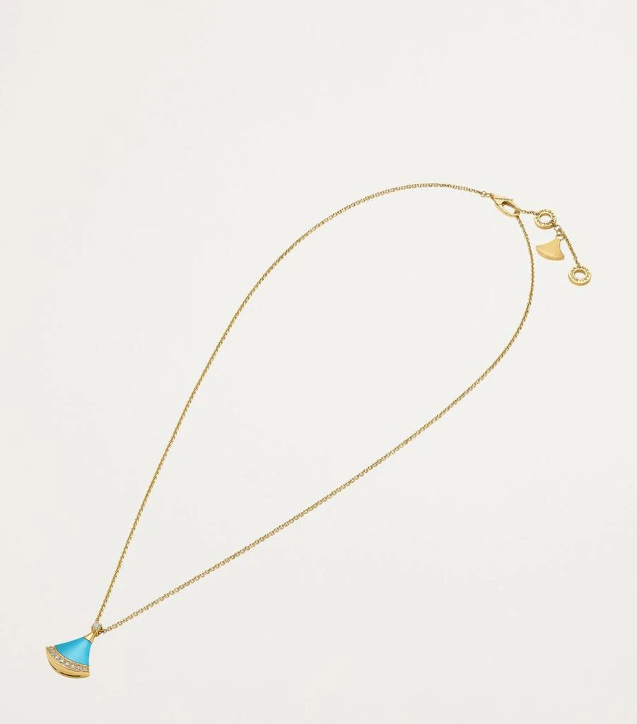 BVLGARI Rose Gold, Diamond and Turquoise Divas’ Dream Necklace 3