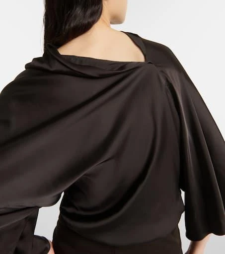 Rick Owens Cylinder draped satin top 5