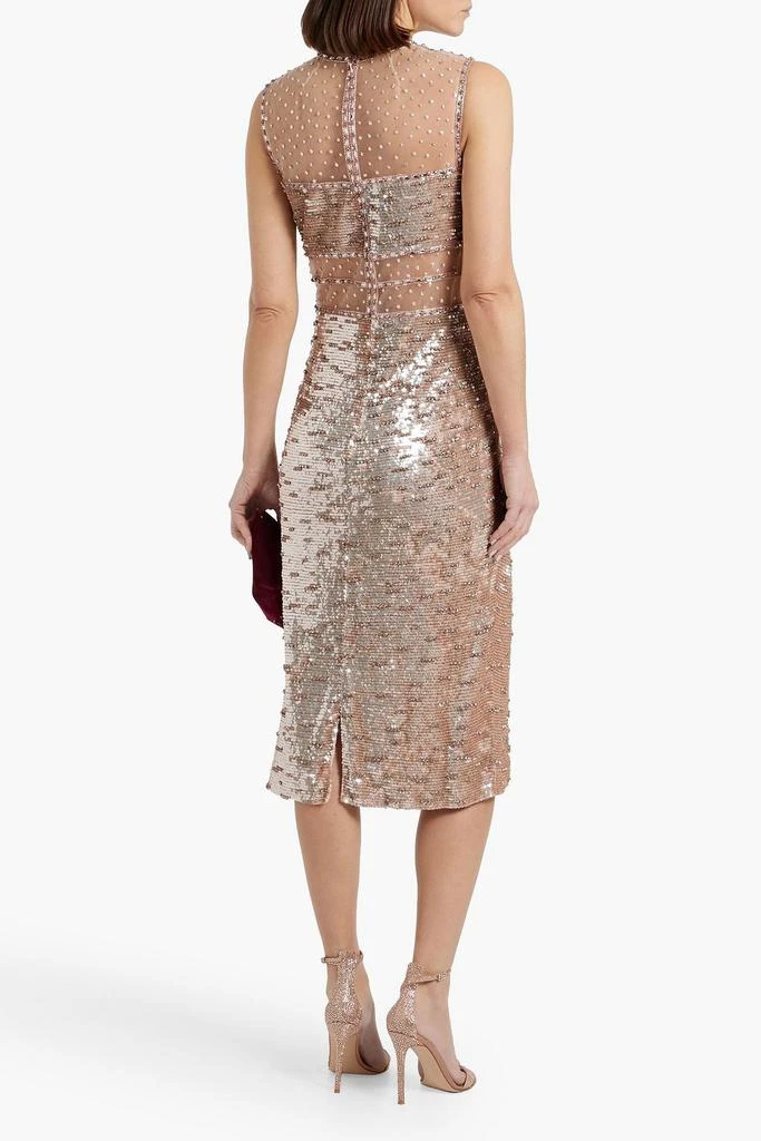 Jenny Packham Nikie embellished tulle midi dress 3