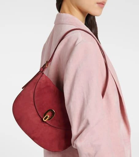 SAVETTE Tondo Small suede shoulder bag 2