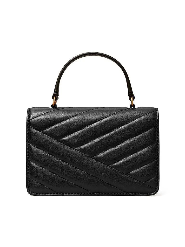 Tory Burch Mini Kira Chevron Leather Top Handle Bag 4