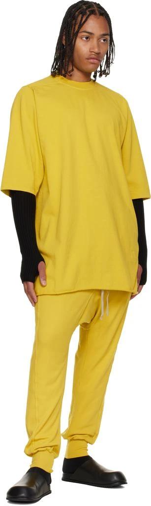 Rick Owens Yellow Concordians Drawstring Sweatpants 4