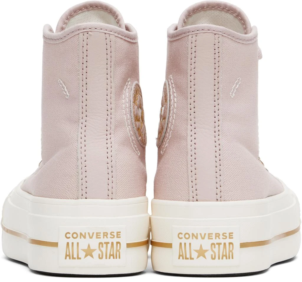 Converse Pink Chuck Taylor All Star Lift Platform Tailored Lines High Top Sneakers 2