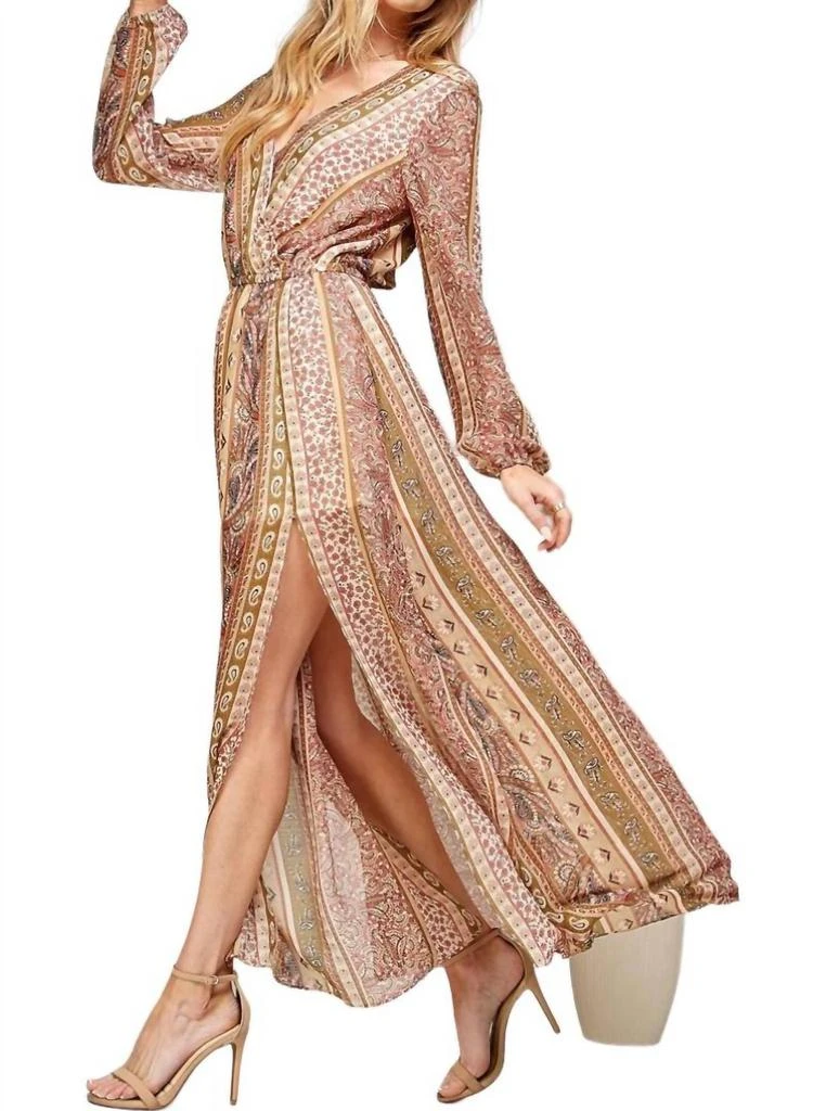 Sweet Lemon In Awe Maxi Dress In Multicolor 5