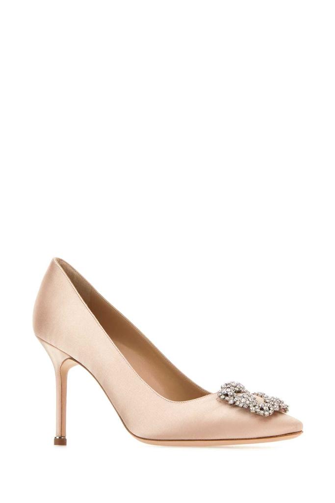 サンダル・ミュール Manolo Blahnik Two-tone leather and mesh Avespamu mules Manolo Blahnik Two-tone leather and mesh Avespamu mules