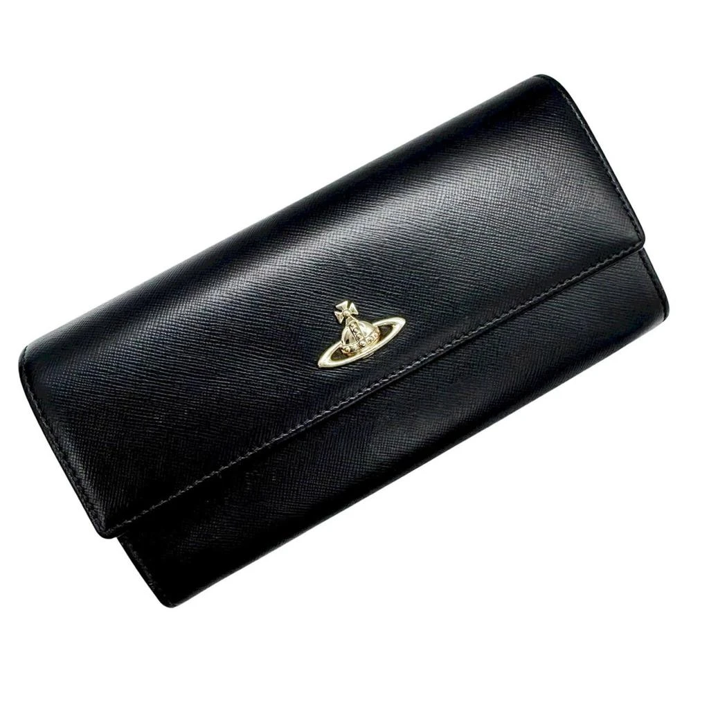 Vivienne Westwood Leather Long Wallet (Bi-Fold) (Pre-Owned)