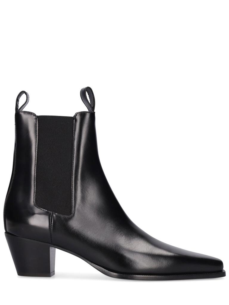 Totême 50mm The City Leather Ankle Boots