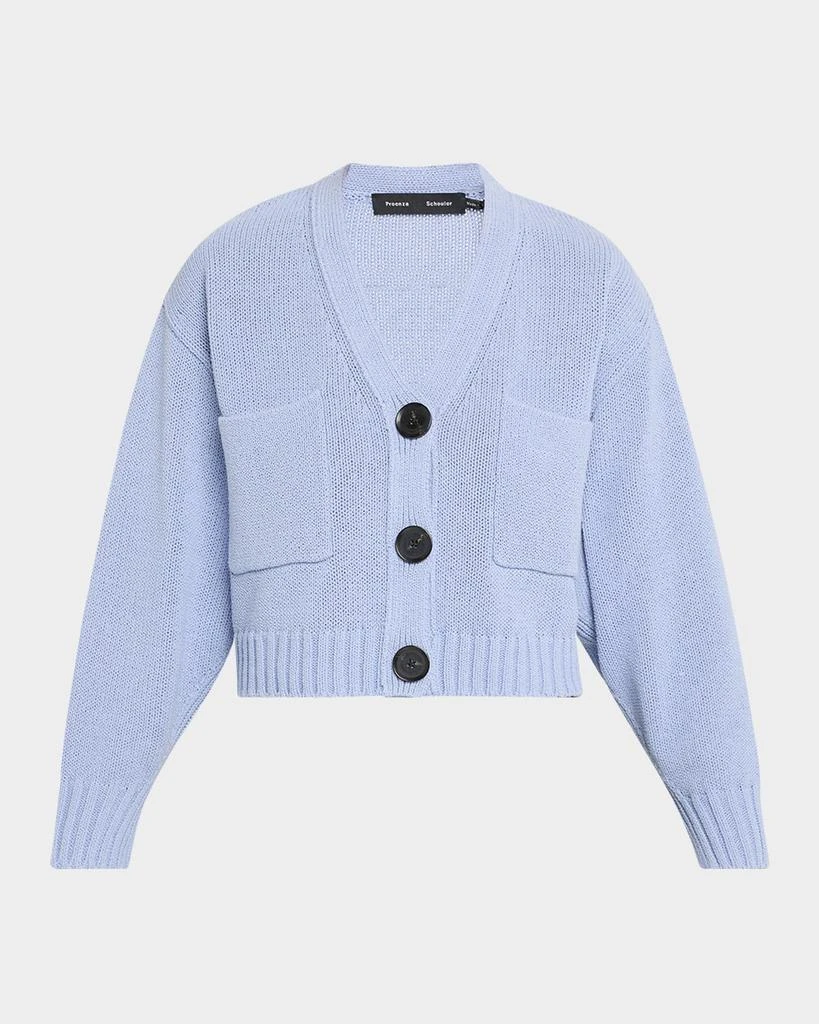 Proenza Schouler Sofia Cropped Cotton Knit Cardigan 1