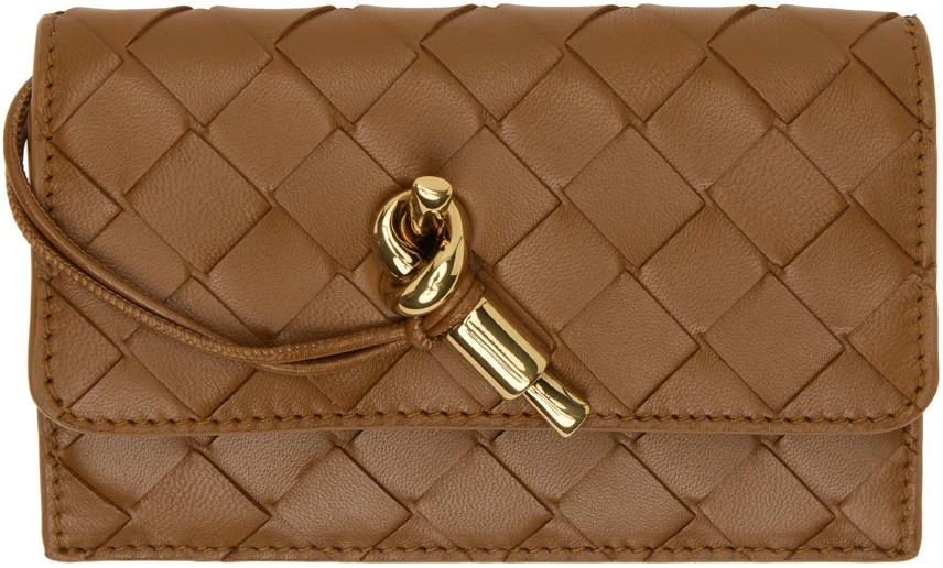 Bottega Veneta Tan Andiamo Zippered Wallet 1