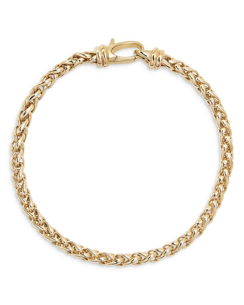 David Yurman Men
s Wheat Chain Bracelet in 18K Yellow Gold, 4mm 2
