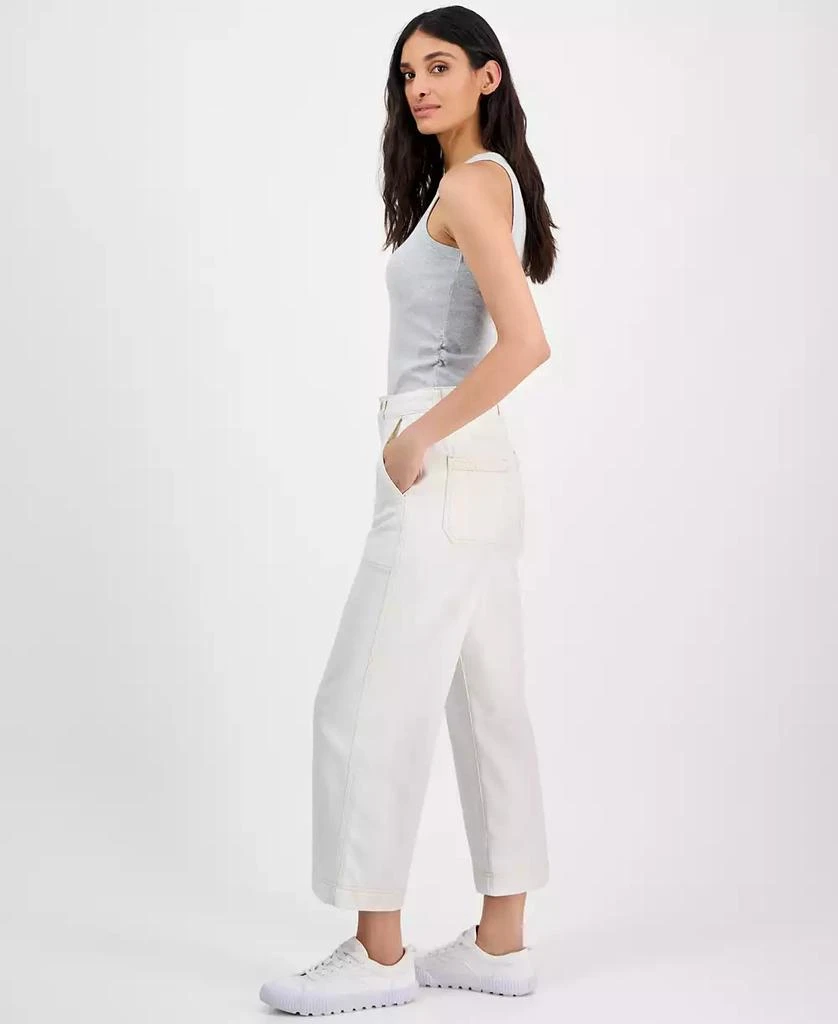 Hugo Boss Women's High-Rise Cropped Wide-Leg Jeans 2
