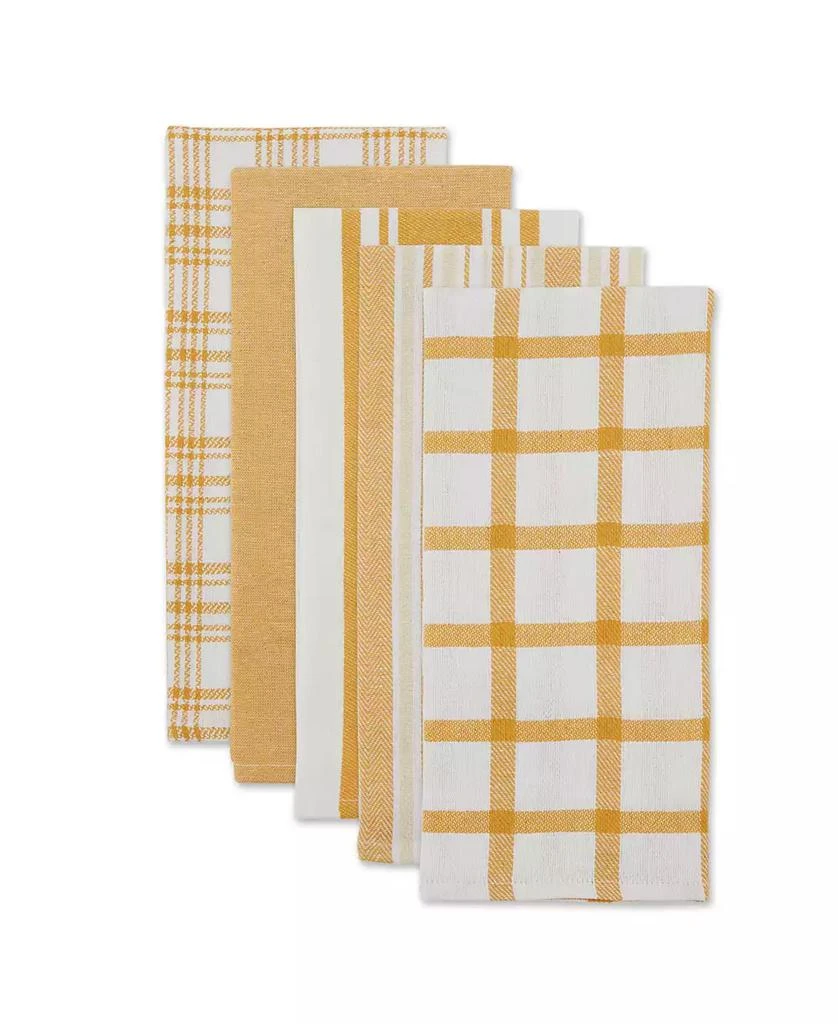Design Imports Everyday Basic Woven Dishtowel, Set of 5 3