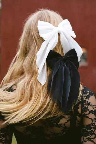 Urban Outfitters Draped Satin Hair Bow Barrette 1