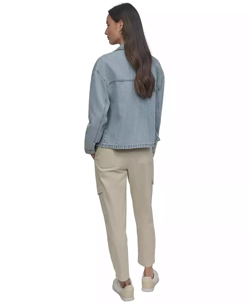 DKNY Women's Utility Pocket Denim Jacket 5