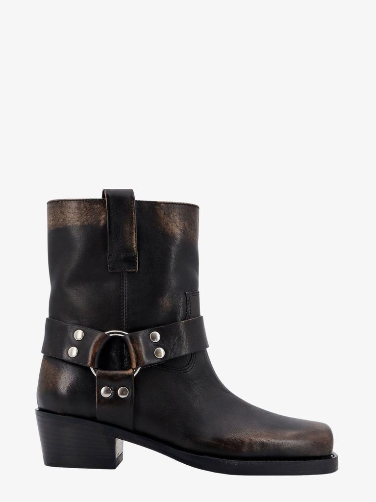 Paris Texas Leather ankle boots with used effect