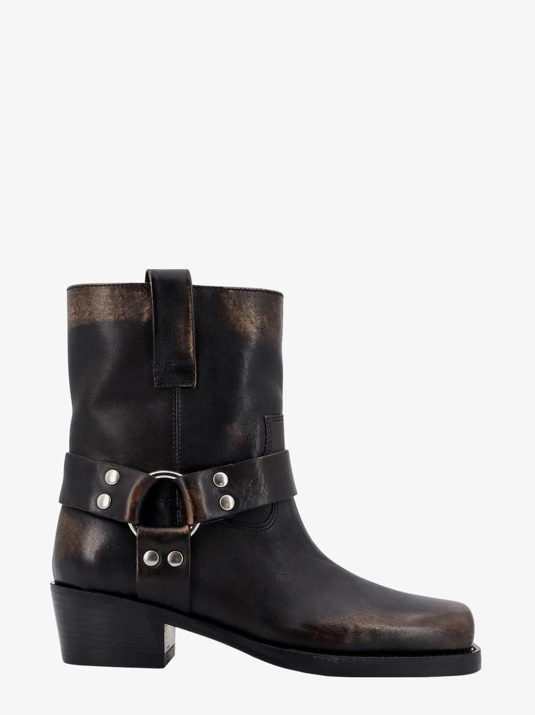 Paris Texas Leather ankle boots with used effect 1