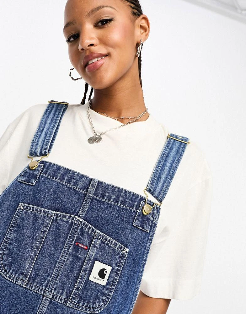 Carhartt WIP Carhartt WIP straight dungarees in blue wash 4
