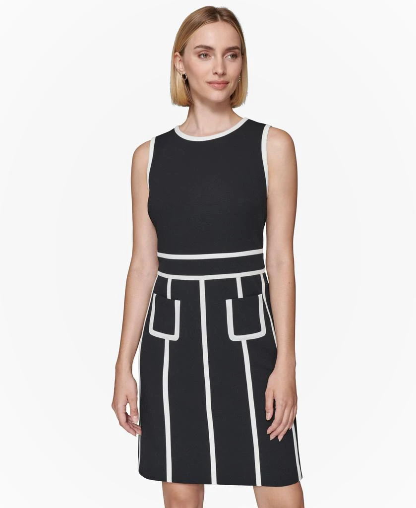 sachin and babi light blue dress Dresses Sale Karl Lagerfeld Women's Sleeveless Side Bow Sheath Dress