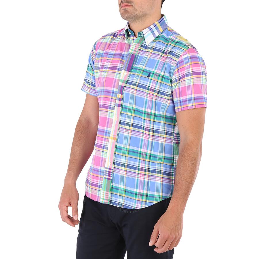 Ralph Lauren Men's Multi Funmix Striped Oxford Shirt - Polo