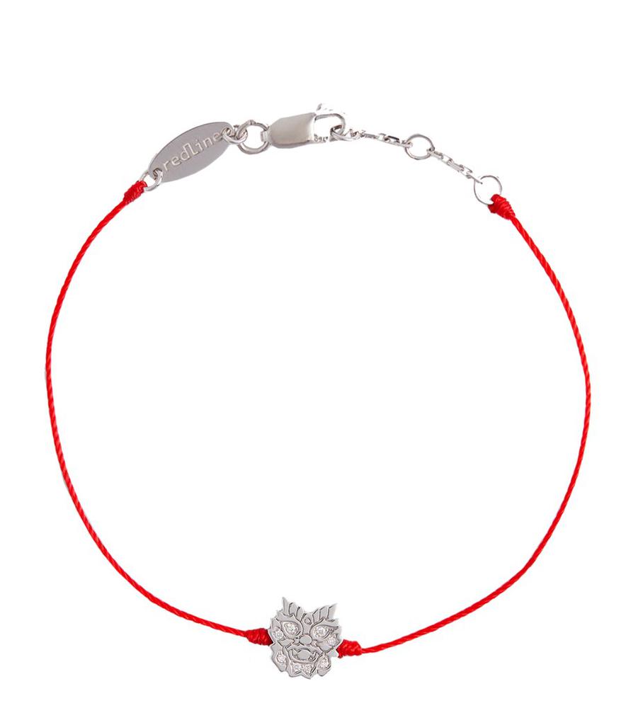 Redline White Gold and Diamond Lucky Dragon Bracelet