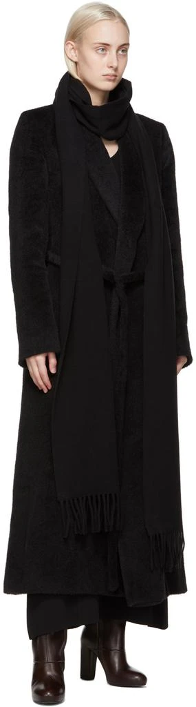 Totême Black Wool Scarf 2