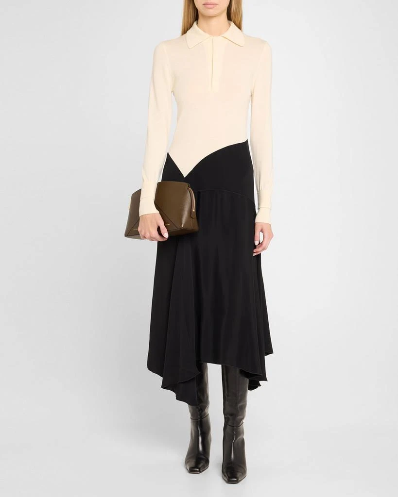 Victoria Beckham The Victoria Zip Leather Clutch Bag 5