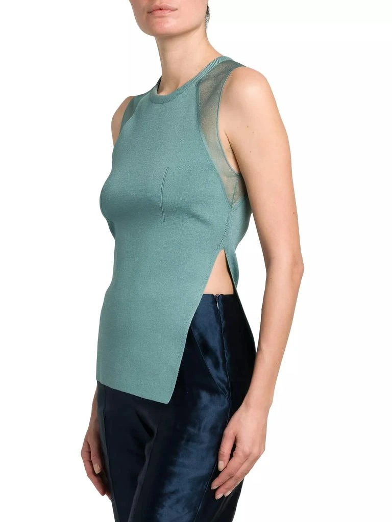 Giorgio Armani Side-Split Knit Tank Top 4